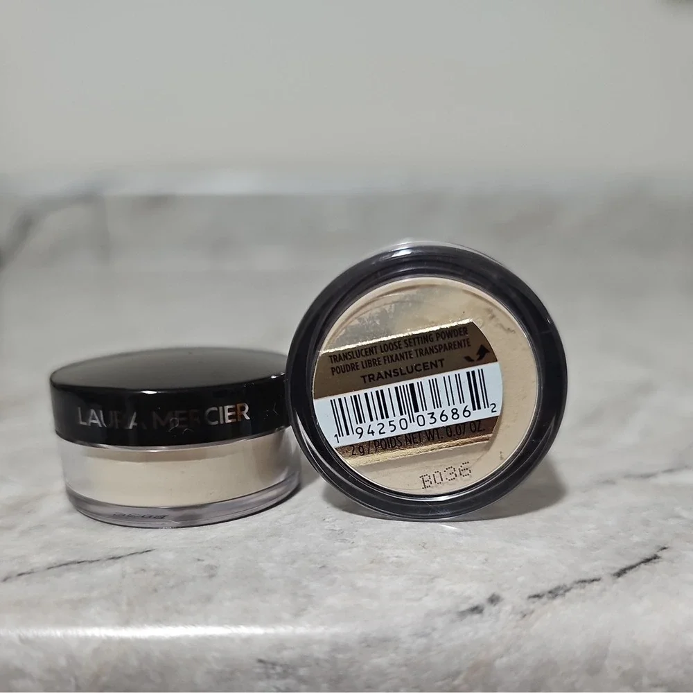 Laura Mercier Translucent Loose Setting Powder 2g Lot of 2 Travel Size‎ NEW